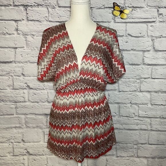 Hourglass Lilly Deep V Kimono Top Size Extra Small - Picture 2 of 8